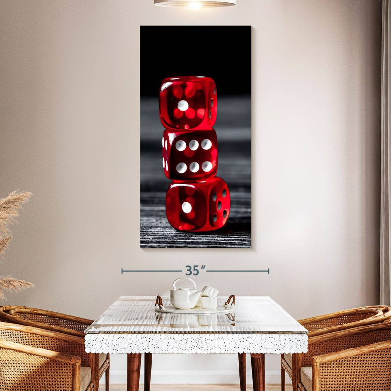 Dice, 54" H x 27" W