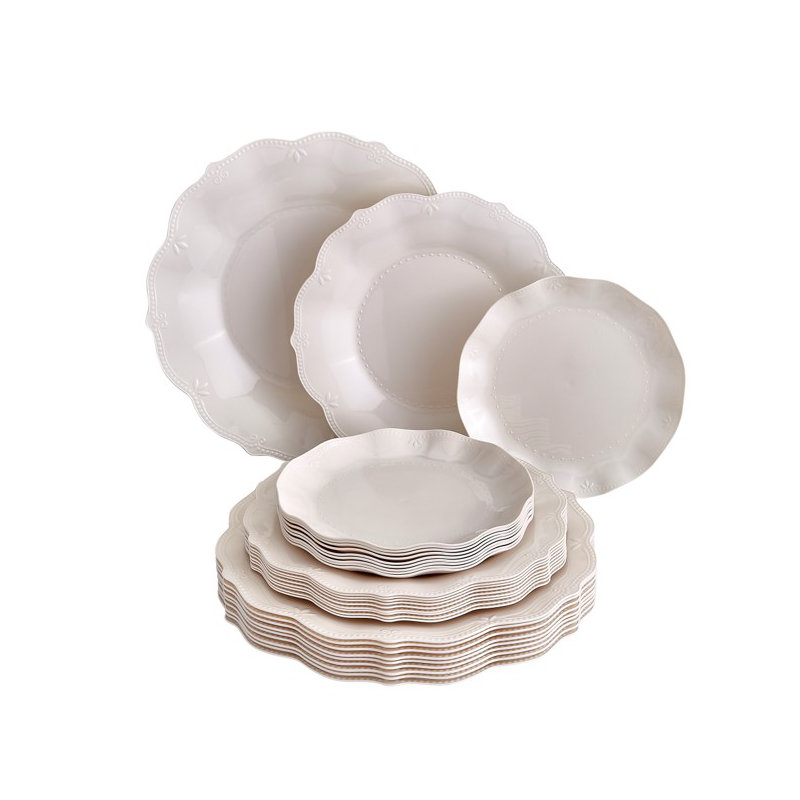 Assiette à salade jetable en plastique Chateau