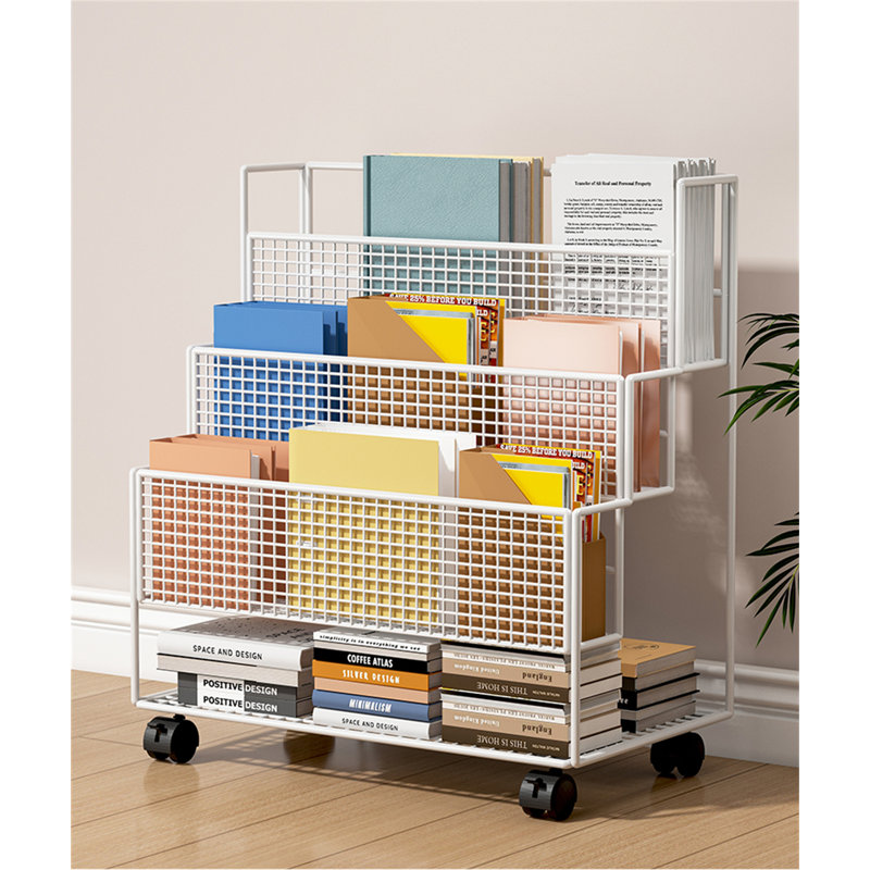 Alim Metal Free Standing Magazine Rack