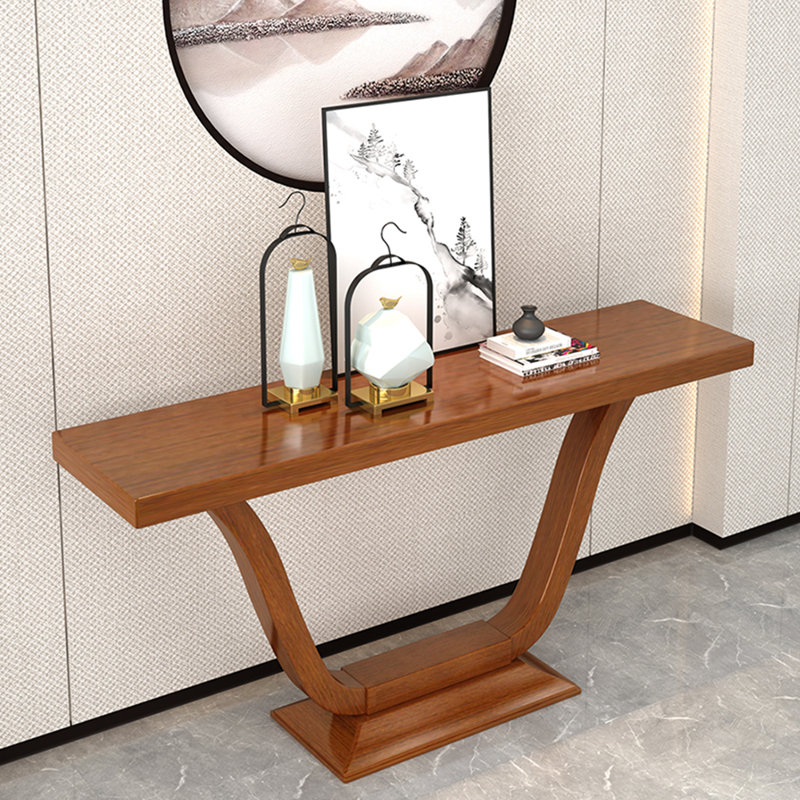 Console moderne et simple en bois massif, H 33,8 po x l 55 po x P 13,7 po