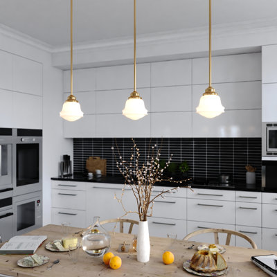 Margaree 1-Light Dimmable Schoolhouse Pendant