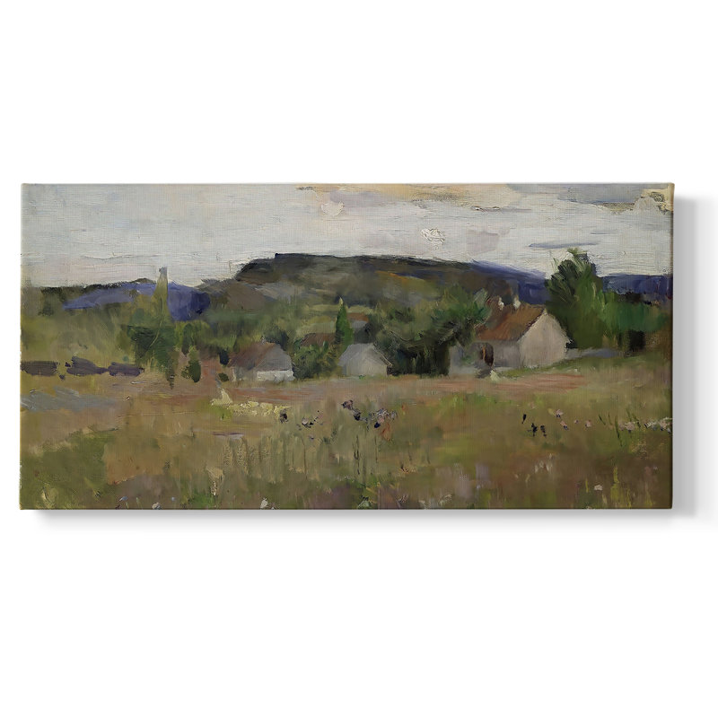 Série paysage - DCC III - Toile tendue avec châssis encadré - Prêt à être accroché, H 21 po x l 41 po, Doré