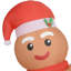 Bonhomme de pain d'épice gonflable de Noël géant de 8 pi avec lumières DEL intégrées, parfait pour les décorations des Fêtes et les fêtes