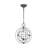 3 - Light Weathered Galvanized Sphere Pendant