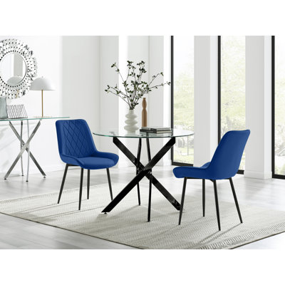 Bernell 2 -Person Glass Dining Set