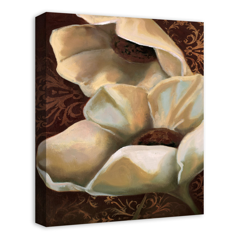 Magnolia gros plan sur toile, H 20 po x l 16 po x P 1,25 po, Toile tendue
