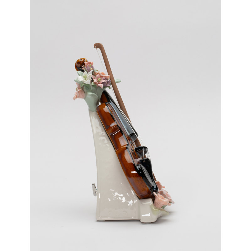 Jahanzaib Violin With Music Box Figurine