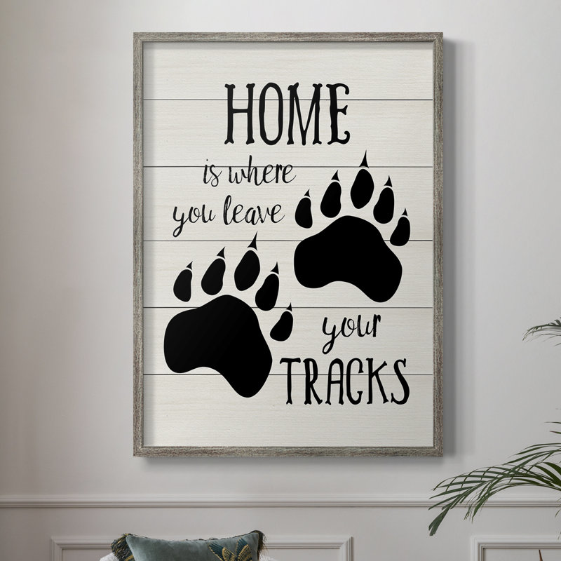 Home Tracks, reproduction encadrée - bois massif, H 11 po x l 9 po