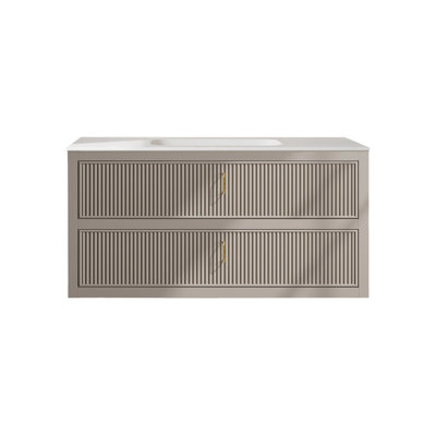 Meuble-lavabo suspendu 2 tiroirs IVOIRE-48-M037