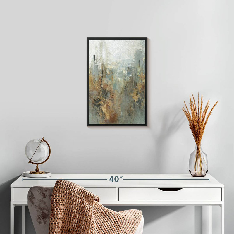 Forest Lights, 13" X 19", Floating Frame Black