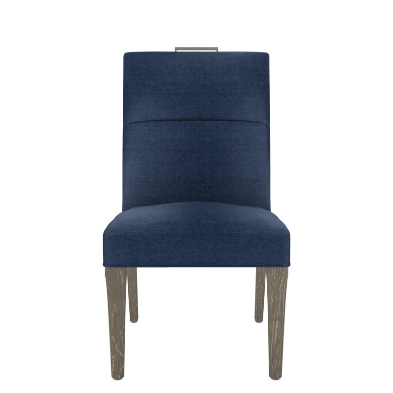 Thom Filicia Home Fabric Tight Back Side Chair, Hampton, Nadia Eclipse