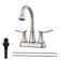 4-Inch Bathroom Faucet with 2-Handle with Pop-up Drain and Supply Hoses