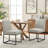 Polyester Upholstered Dining Chairs with Iron Leg Frame Side Chair (Set of 2)-2088669261