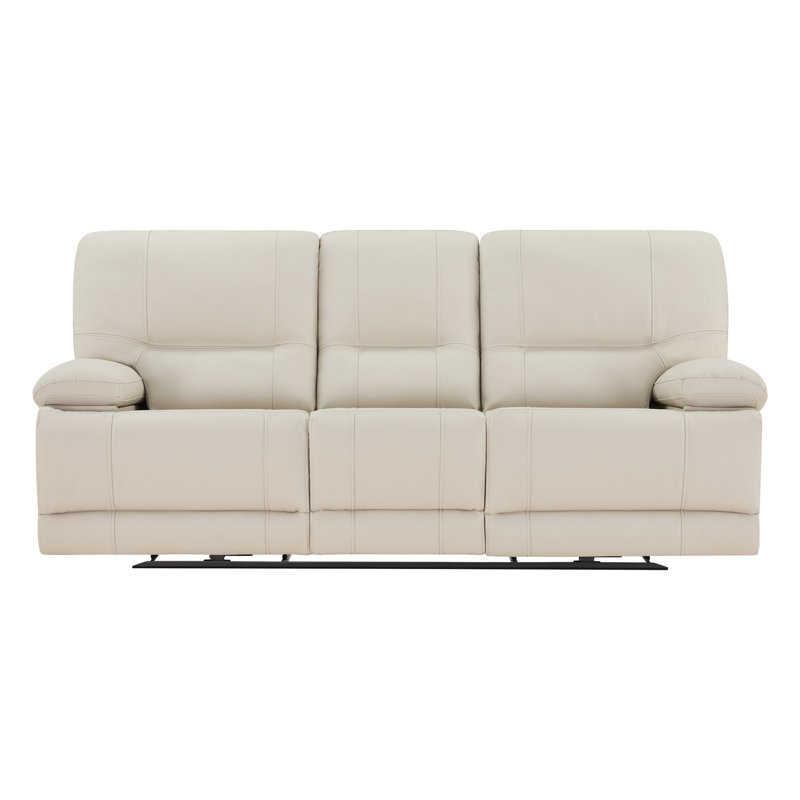 89.8'' Power Reclining Sofa with USB Port, Charming Cream