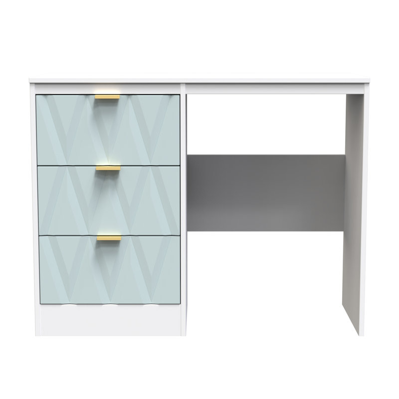 Besmir 3 Drawer Vanity (Ready Assembled), Duck/White