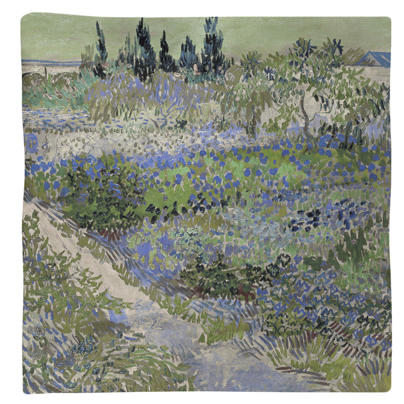 Napperon Vincent Van Gogh, Bleu, Sergé de coton, Square 