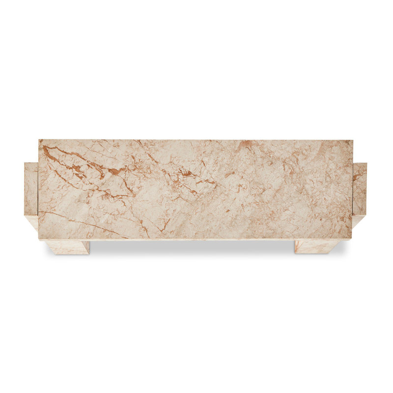 Romano 73'' W Marble Console Table