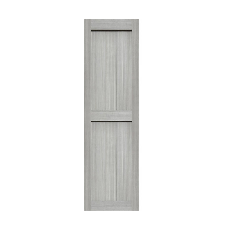 Porte de grange en panneau de fibres à densité moyenne, plaque de porte de grange solide recouverte d'une surface en PVC imperméable, assemblage simple, porte seulement