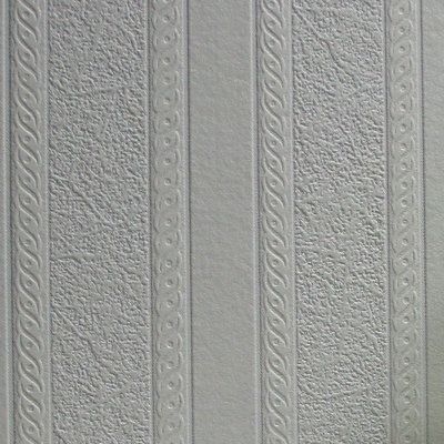 Papier peint embossé à rayures 3D 33 pi x 20,5 po Blume