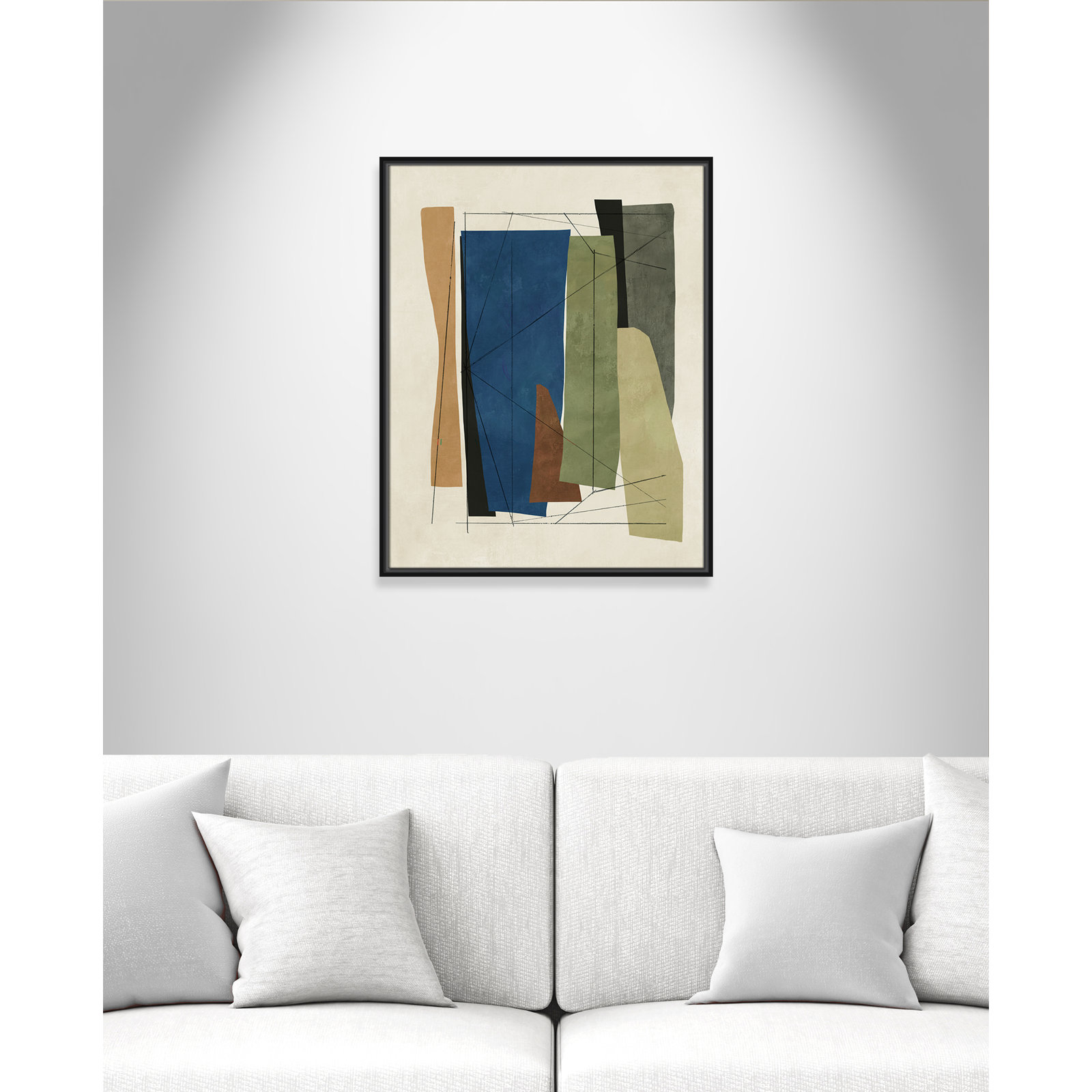 Sync I by Tom Reeves, Black Framed, 29.5" H x 23.5" W x 2" D
