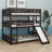 Triple Bed With Built-In Ladder,Slide And Guardrails-1127438502