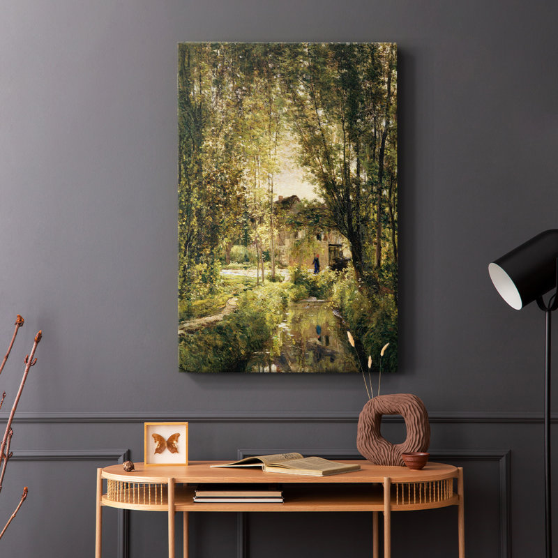 Paysage rétro CCX - galerie Cavas, H 48 po x l 32 po