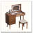 39" Retro Bohemian Vanity Set with LED Mirror
