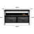 Sorbus 2 Drawers TV Stand Dresser with Steel Frame, Wood Top, & Fabric Bins in Rustic-1036967456