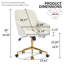Fauteuil de bureau réglable, chambre à coucher à domicile, fauteuil pivotant ergonomique, siège à dossier, confortable pour les longues séances-1657499558-1657499559