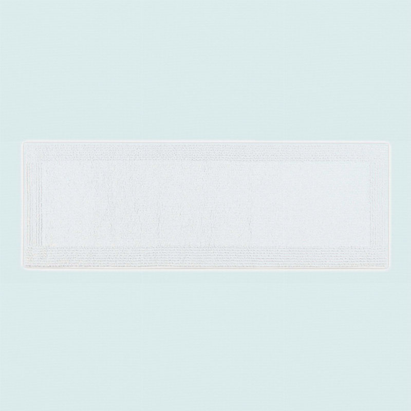 1 tapis de bain réversible 100% coton touffeté 3000 g / m², L 36 po x l 24 po, Blanc