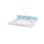 Dosseret de remplacement 30 pouces en marbre de Carrare pour comptoir de meuble-lavabo
