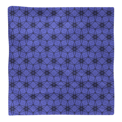 Serviette en coton à cercles ornés de fond