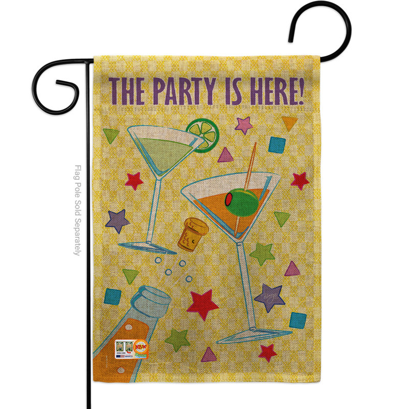 Occasion spéciale de fêtes & en toile jutes à 2 côtés 18,5 x 13 po drapeau de jardin