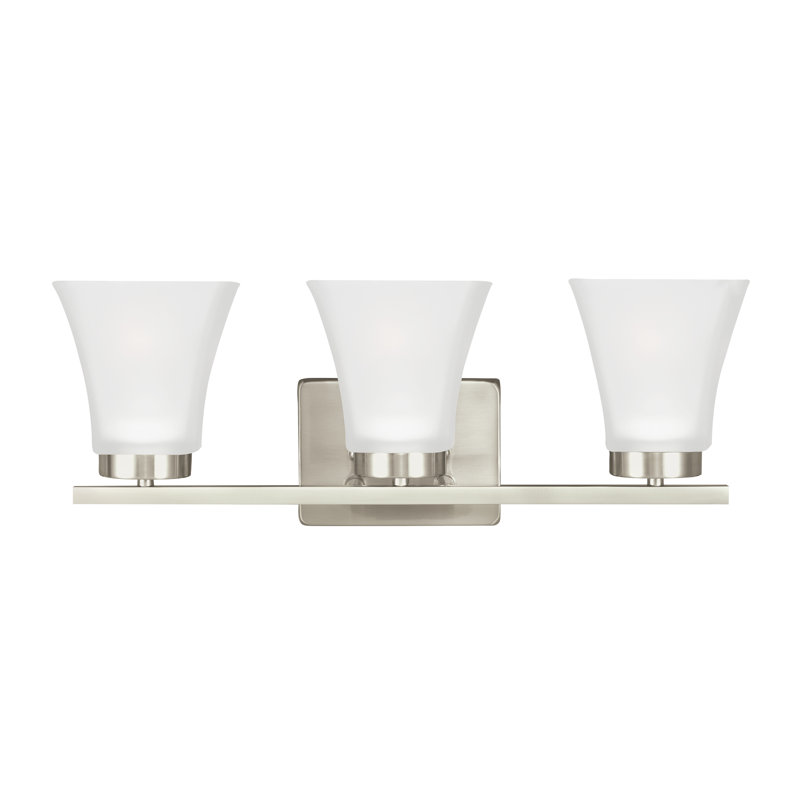 Bayfield Three Light Wall / Bath from Generation Lighting , Brushed Nickel, No