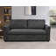 78 Canapé-lit convertible 3 en 1 78 po, canapé-lit futon en tissu avec lit escamotable, petit canapé-lit avec dossier inclinable, meubles,