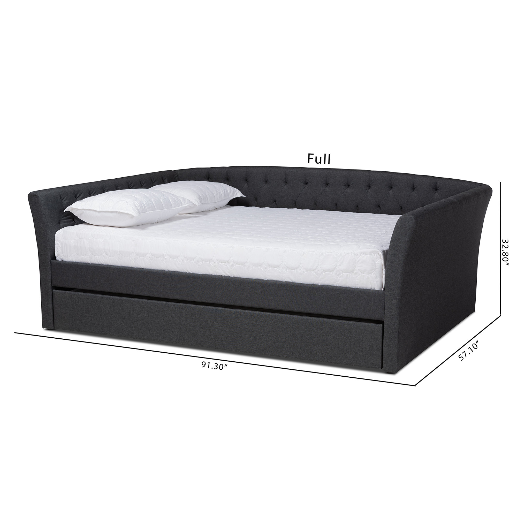 Eppie Upholstered Daybed with Trundle