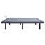 Base de lit simple très longue réglable, gris et noir, télécommande sans fil avec positions préréglées, zéro gravité, antisnore, télécommande de massage, préréglage par gravité, deux moteurs