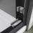 50 - 54 In. W X 72 H Sliding Shower Door, Semi Adjustable, Clear Thick Tempered Glass, 304 Stainless Steel Handles, Black Door In., Adjustable , Finish