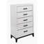 Commode verticale en bois manufacturé avec 5 tiroirs-2055841568
