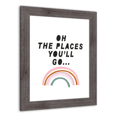 Art encadré «Places you go»