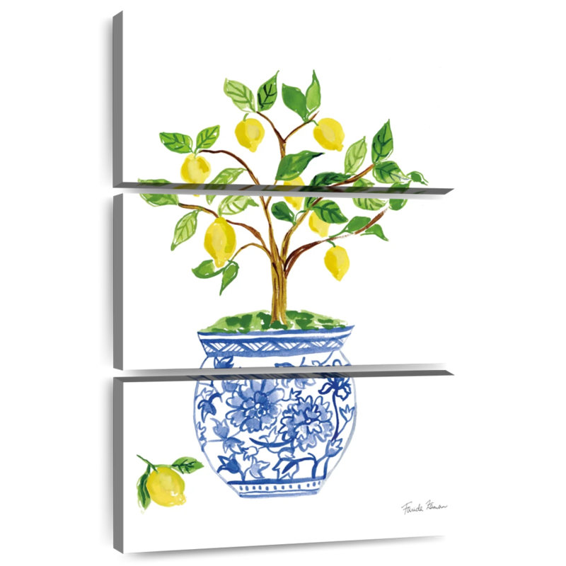 Harnek citron chinoiserie, H 74 po x l 48 po