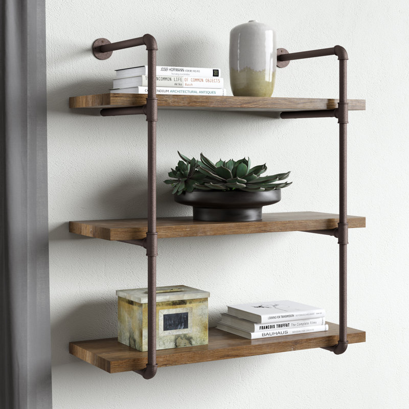 Weybridge 3 Tier Pipe Wall Shelf