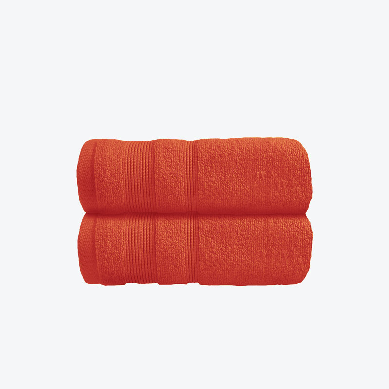 Luxury Egyptian-Quality Cotton Hand Towel Set, Terracotta