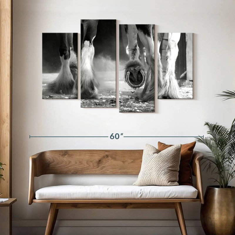 Clydesdale Horse Legs, H 32 po x l 52 po
