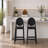 25" Counter Stool - Modern Acrylic & Plastic Bar Stool - Armless Kitchen Island Stool - Clear Contemporary Design-2054869416-2045327267-2046176635