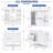 36" Bathroom Vanity With Mirror Cabinet, Adjustable Shelf, Bathroom Storage Cabinet With 4 Drawers, Solid Wood Frame Bathroom Storage Cabinet - White-1011244377