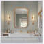 Miroir fonctionnel de 29,72 po x 19,69 po avec armoire, armoire de salle de bain à cadre en bois avec tablettes réglables et rangement