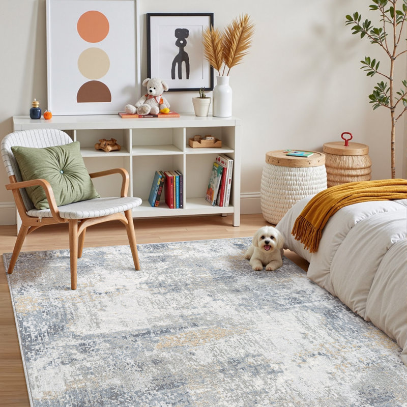 Abstract Area Rug, Rectangle 160 x 230 cm