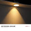 Luminaire encastré DEL LumeX 3 po à cardan antiéblouissement, sans boîtier, avec bordure étroite, 5CCT 2700K-5000K sélectionnable, 580LM 10W, IRC 90+, gradable, étanche à l'air (norme IC), résistant à l'humidité-136262023