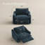 Causeuse inclinable surdimensionnée Modern Power-129743262